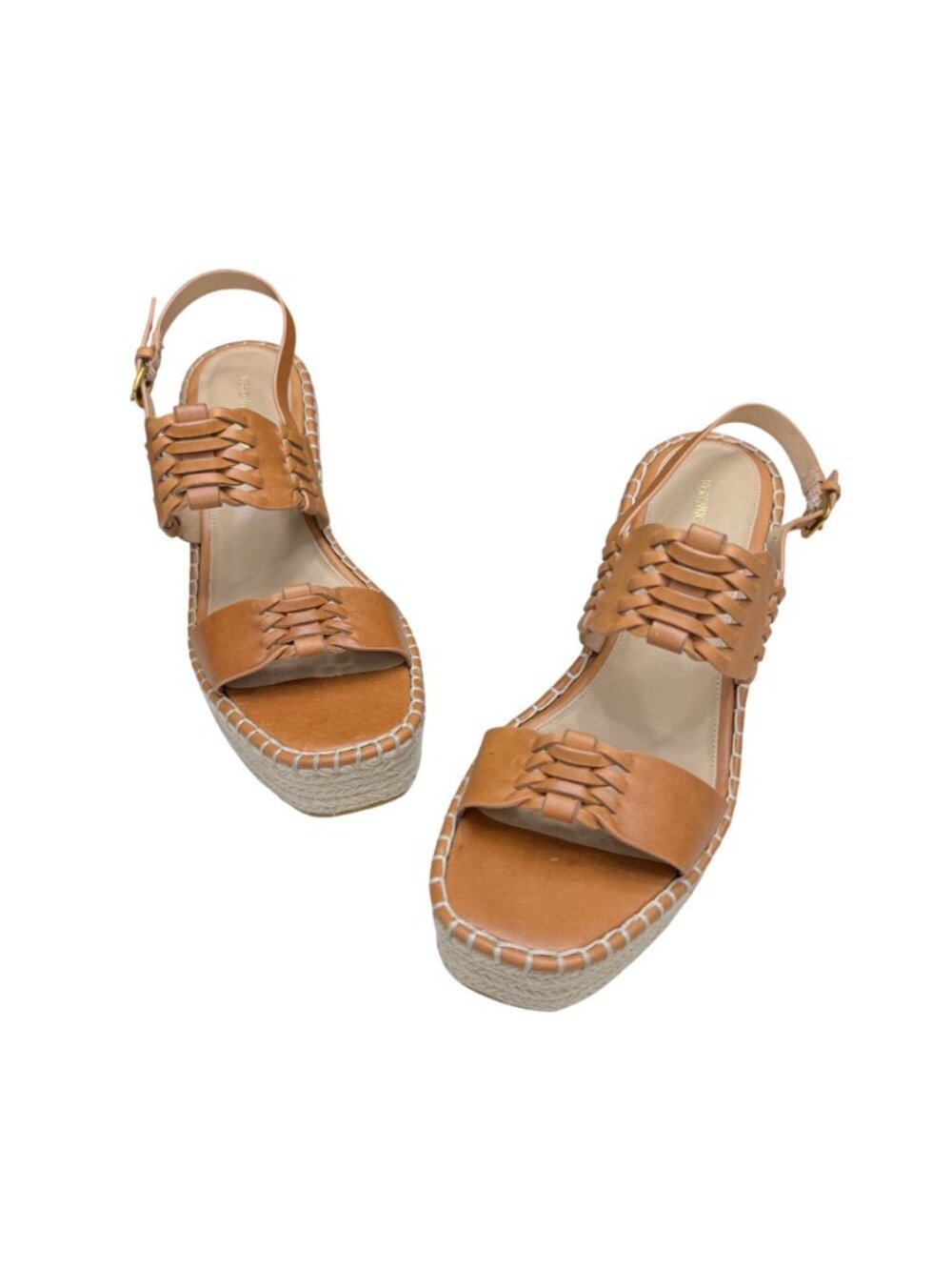 NWOB Veronica Beard Riya Slingback Espadrille Platform Wedge Sandals, Size 10 - Picture 3 of 9